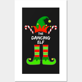 Dancing Elf Matching Family Group Christmas Party Pajama - Gift For Boys, Girls, Dad, Mom, Friend, Christmas Pajama Lovers - Christmas Pajama Lover Funny Posters and Art